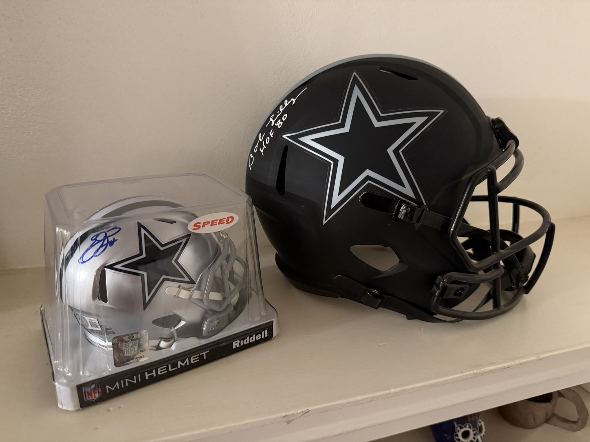 Signed Cowboys Helmets