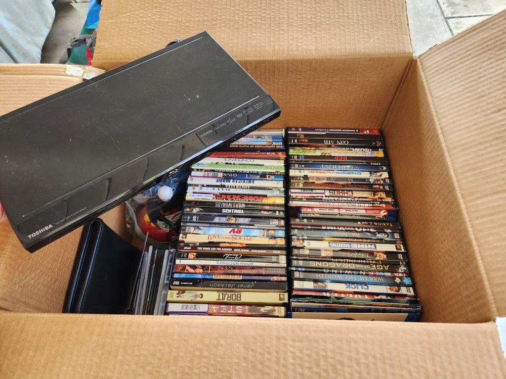 Toshiba DVD Blu-ray Player and movies