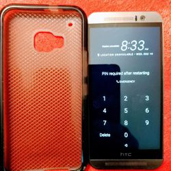 Sprint HTC M9 Premium Phone plus Tech 21 Case. Very Nice