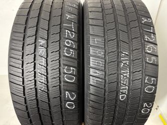 2 Tires 265 50 20 Michelin Defender Ltx Ms High Tread No Repairs