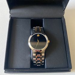 Movado- Men's Swiss Museum Classic Two-Tone PVD Stainless Steel Bracelet Watch 40mm