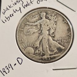 1939 D Walking Liberty Half Dollar