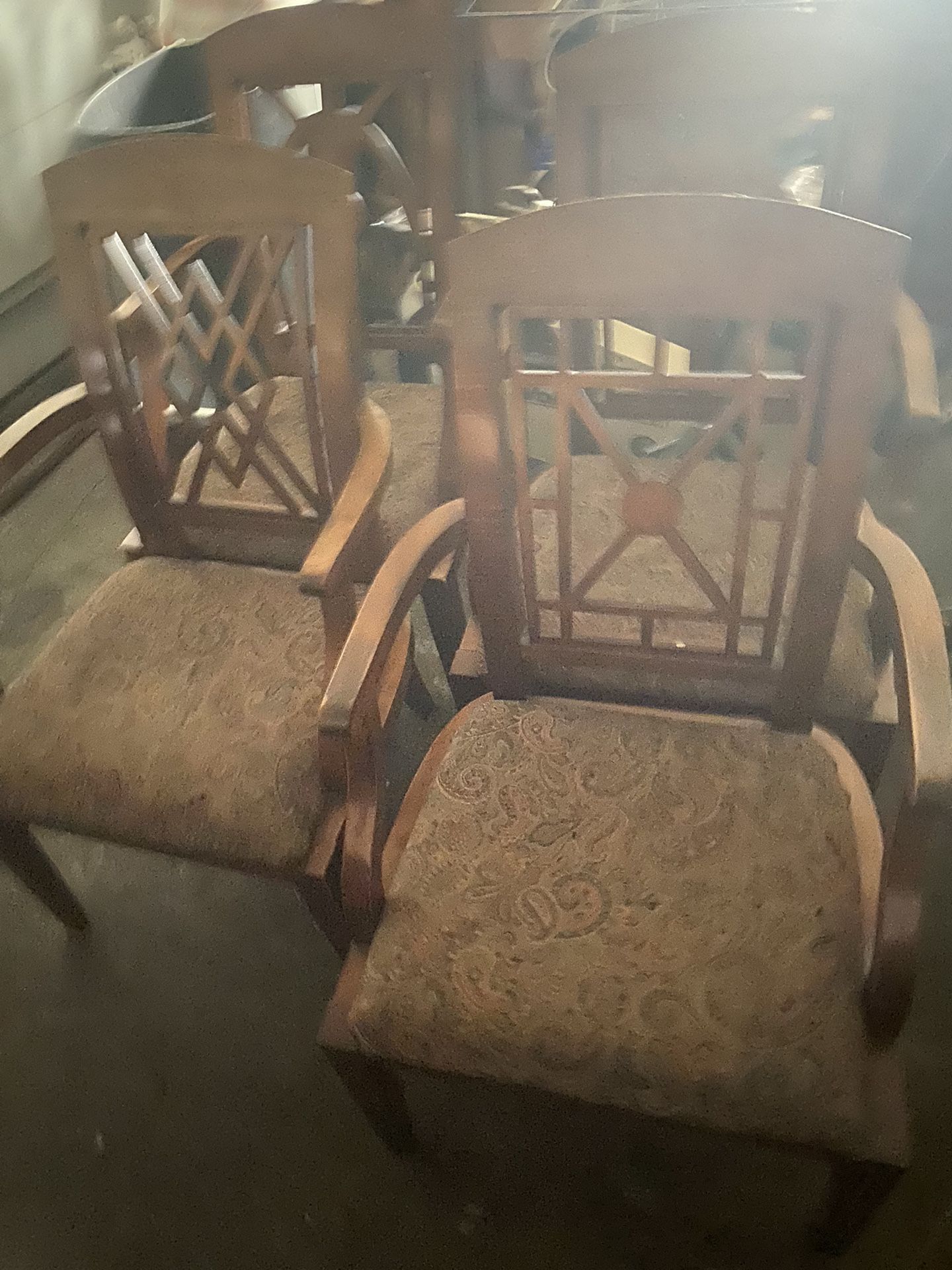 8 chairs strong solid wood 