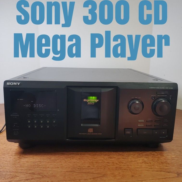 Sony CDP-CX355 300 Mega CD Player Two Sisters New Belts