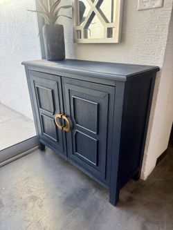 Navy Blue Entry Console Table