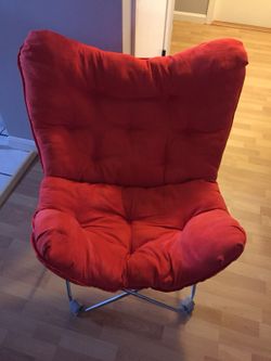 Red folder chair
