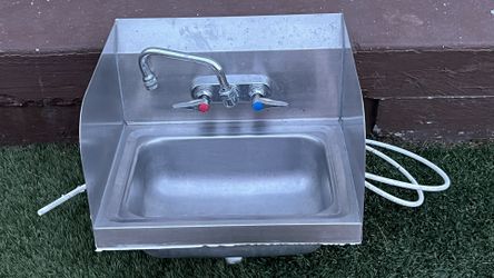 Comercial Sink Station Stainless Steel