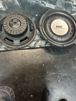 Pair 4 OHM 1200 Watts PYLE CHOPPER SERIES 12” Subwoofers