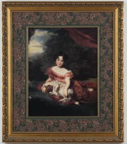 Portrait Miss Peel" – Framed Reproduction in Gold Leaf Frame by Windsor Art