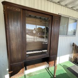 Antique Armoir/ Glass Door Cupboard Today Only‼️‼️ONLY SUNDAY‼️‼️