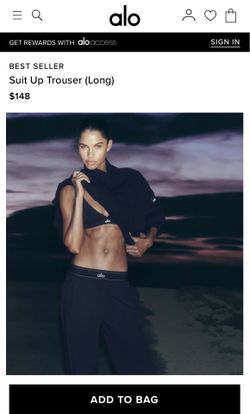 Alo Yoga Suit Up Trouser