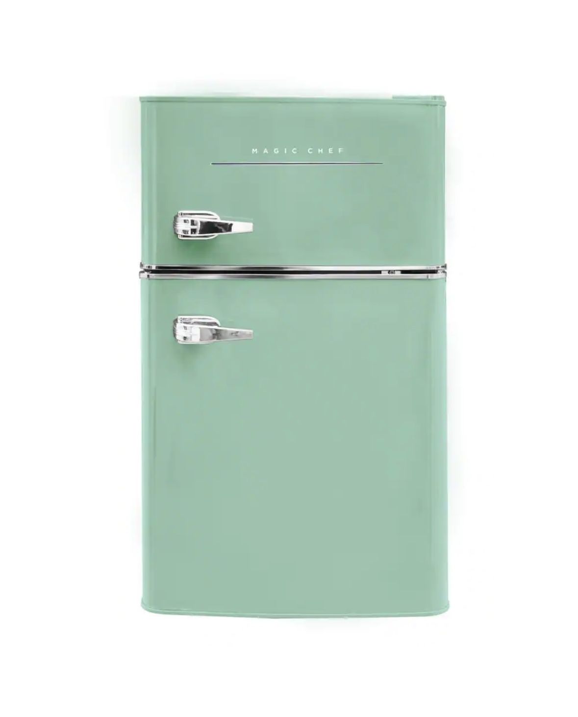 Magic Chef Retro 3.2 cu. ft. 2-Door Mini Fridge in Mint Green
