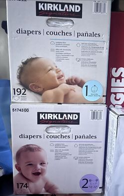 Kirkland Size 1 & 2 Diapers