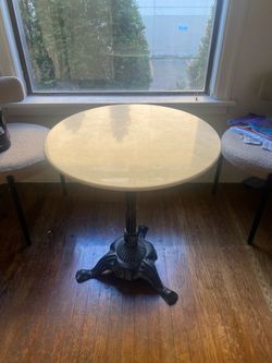 World market marble cafe table