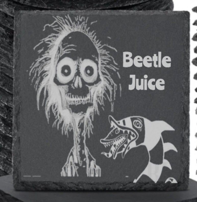 Beetle Juice And Sand Worm Coasters