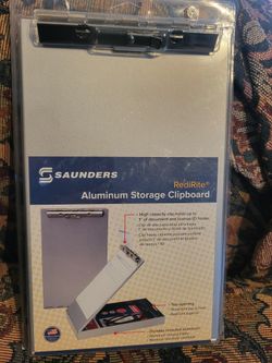 Saunders RediRite Aluminum Storage Clipboard  6"×10" In Size