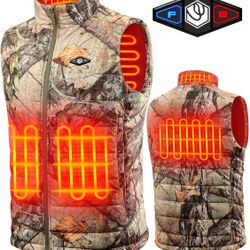 Men's heated vest, equipped with a 16000mAh battery pack charger, lightweight and breathable.