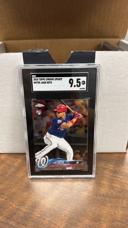 2018 Topps chrome update HMT 55 Soto SGC 9.5