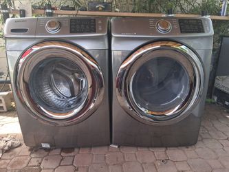 Samsung washer front loader extra large capacity and electric dryer set (stackable or side by side)
