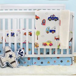New Brandream 3 piece Baby Crib Bedding for Boys Nursery Bedding