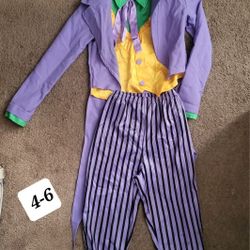 Joker Costume Kid 4-6t