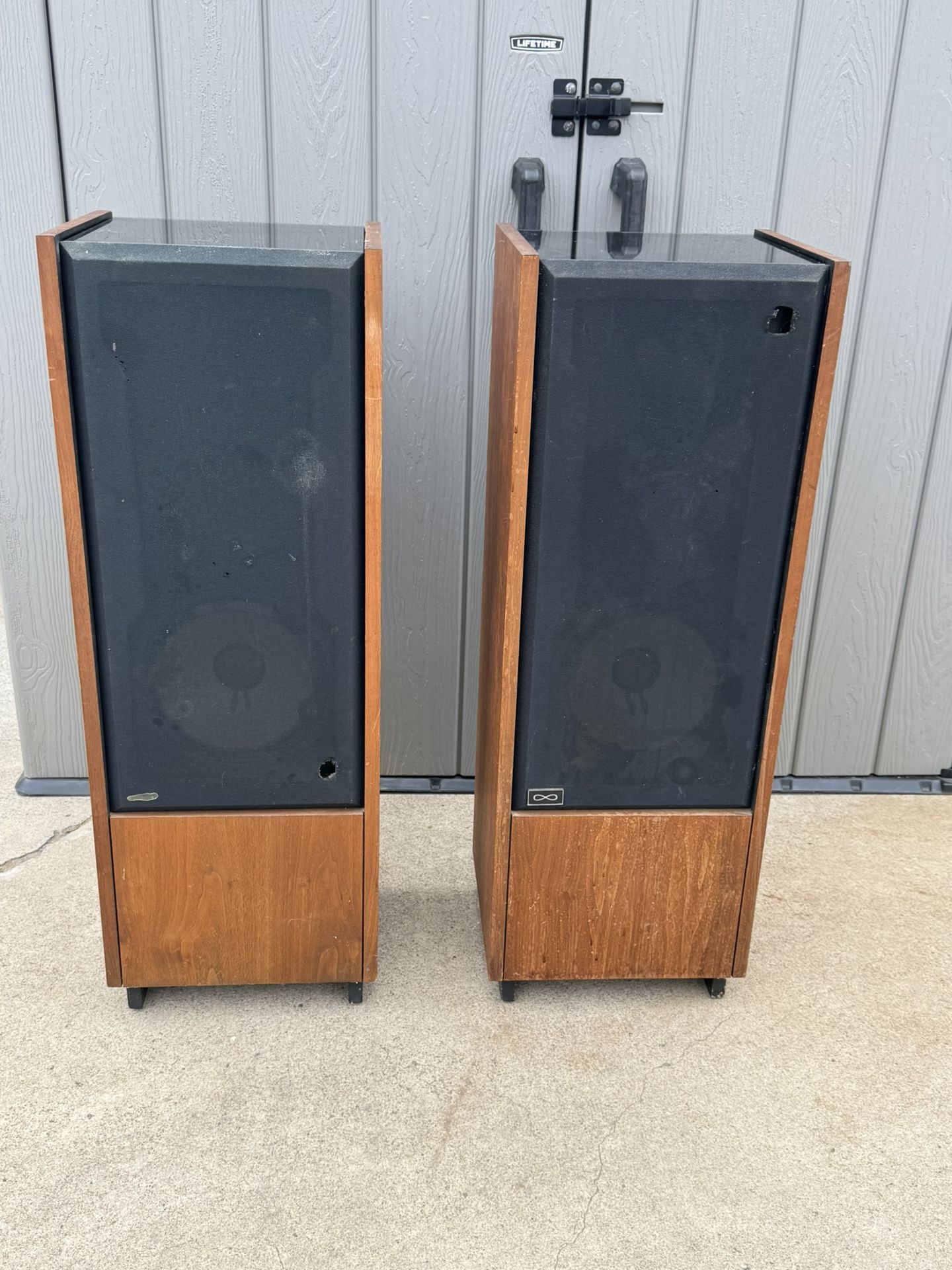 Vintage Infinity Column II Speakers