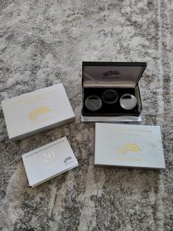 2006 American Eagle 20th Anniversary Silver Coin Set Empty Box w/ COA & Capsules