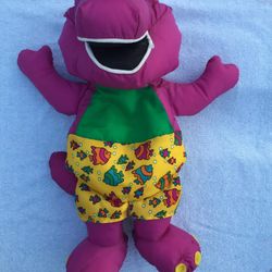 Vtg 1993 Barney Playskool Water Pals Bath Tub Swimming Washable Plush