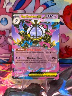Mega Chandelure EX Double Rare Card 038/84, Mega Evolution Pitch Black