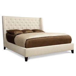 Maxime Espresso King Shelter Bed (58" H)