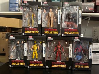 marvel. deadpool and wolverine. the movie. wave 2  action figures lot of 7