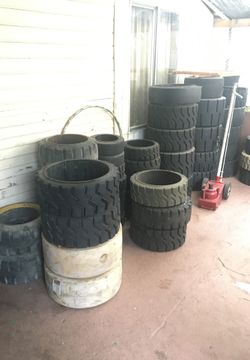 Used forklift tires