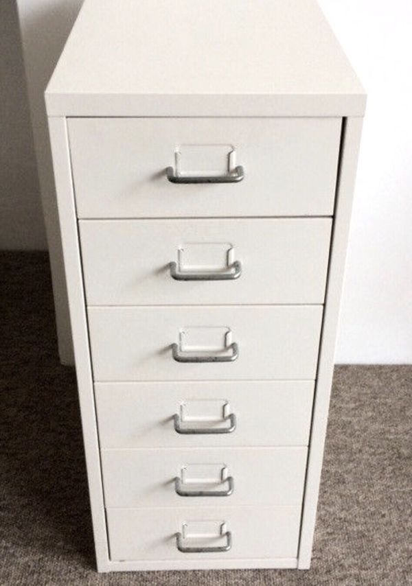 Ikea Helmer White 6 Drawer Small Filing Cabinet For Sale In San Francisco Ca Offerup