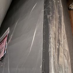 Queen Bed Box Spring And Bed Frame $100