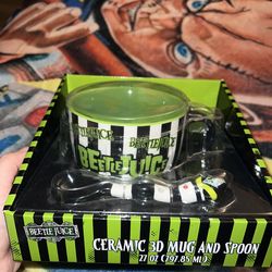New Beetlejuice Mug & 3D Spoon Set