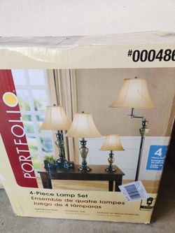 Brand new!!Portfolio 4 piece lamp set