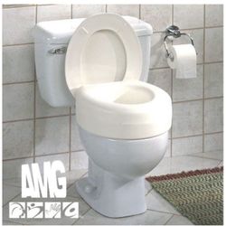 Raised toilet seat