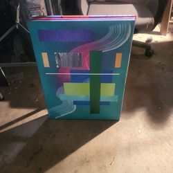 Abstract painting,and skull death moth