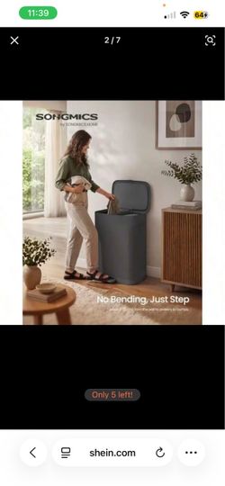 Step laundry hamper