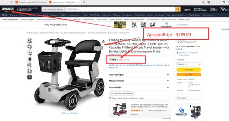 🔥 Folding Mobility Scooter for Seniors & Adults – 500W Motor, 35-Mile Range, Only $599!  Amazon sells it for $799 — pick up brand new from our wareho