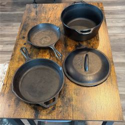 4pcs Cast Iron Set
