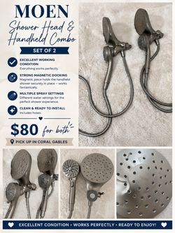 Moen Shower Head & Handheld Combo Set of 2