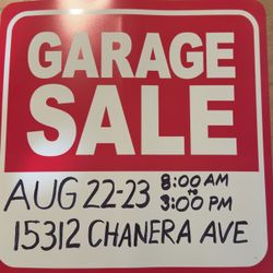 Yard sale / garage sale 8/22-23