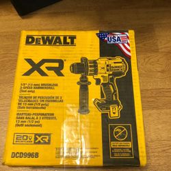 20V MAX XR Cordless Brushless 3-Speed 1/2 in. Hammer Drill (Tool Only)
