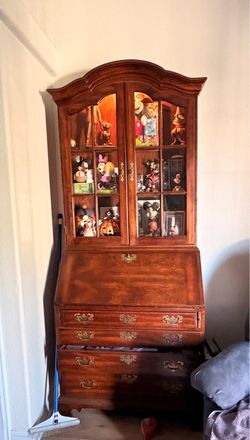 Secretary desk with hutch