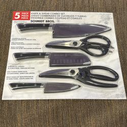 Schmidt Bros. 5 Piece Knife And Shear Combo Set
