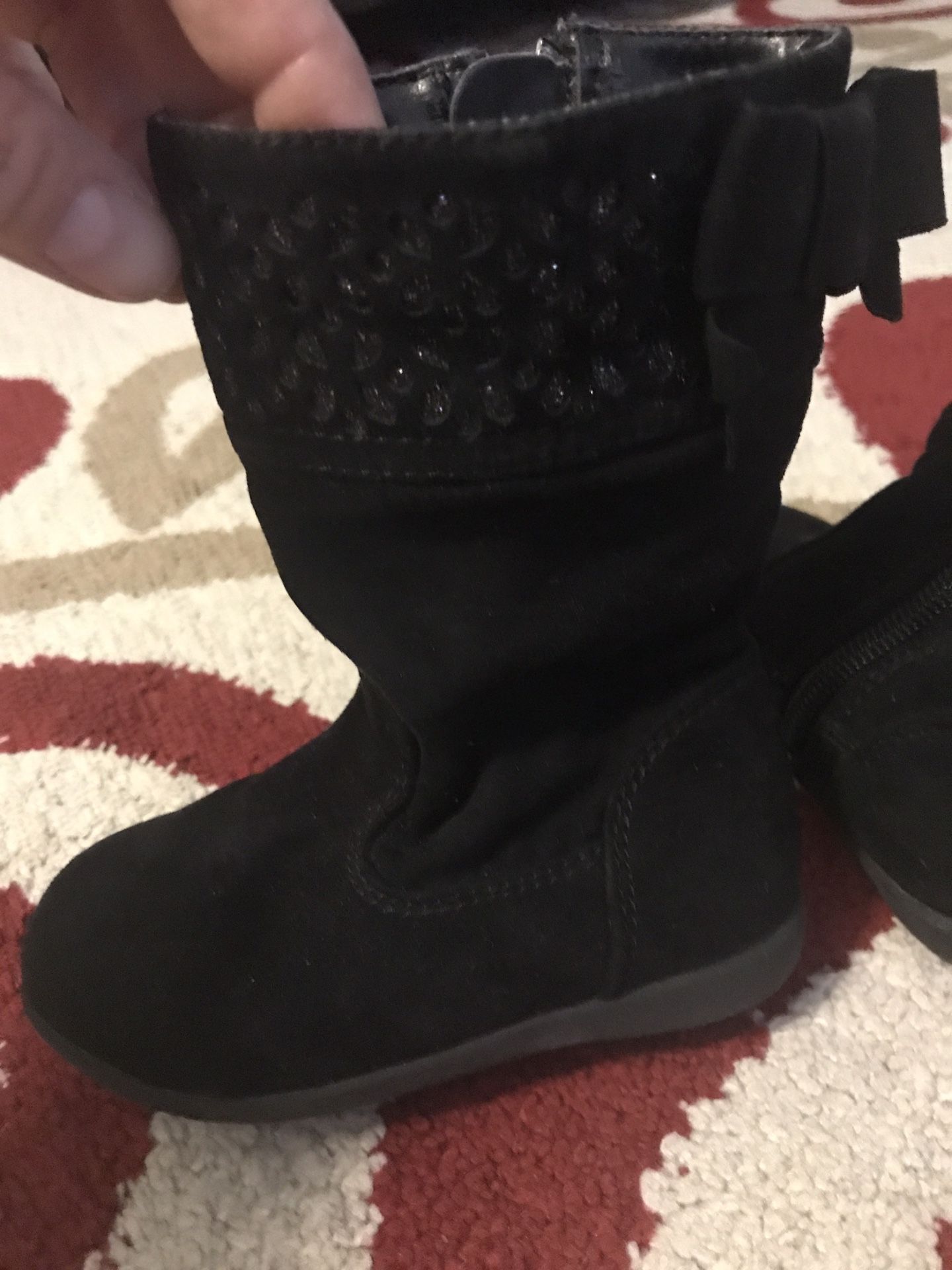 Black Boots Toddler Size 6
