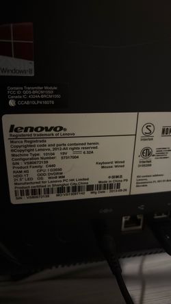 Lenovo C440 All-in-One Desktop Computer