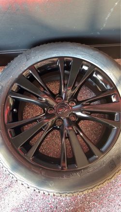 Newly painted, new pilot alpin 5 winter tires 235 50 19 Lexus wheel rims