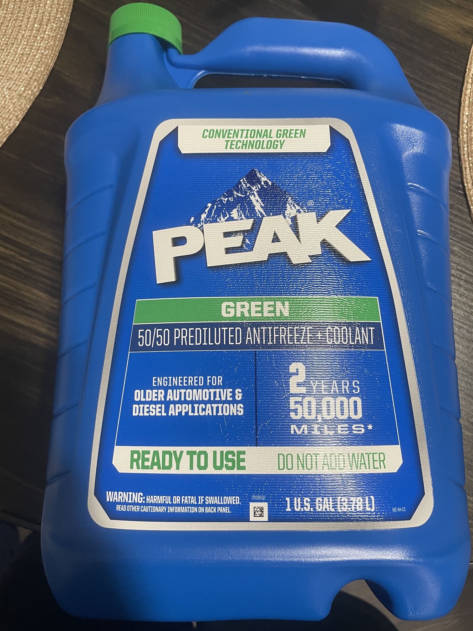 Peak Car Coolant and other Items